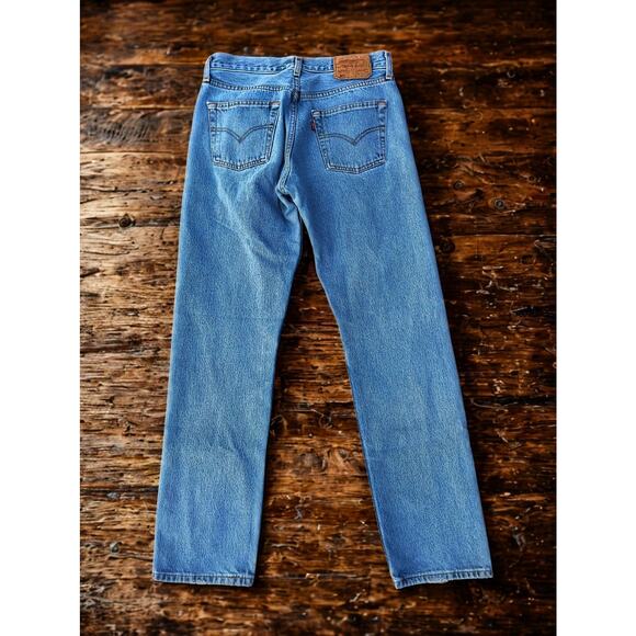 Levi’s 501 Button Fly Jeans 30x32 Blue Denim Made in Turkey Jan 1993 EUC - Picture 3 of 10